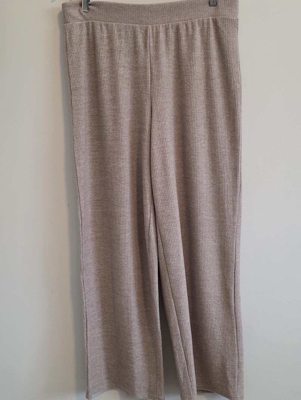 ONLY Ribbed Knit Wide Leg Pull-On Pants